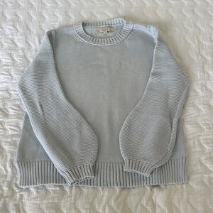 LOFT Light Blue Textured Sweater